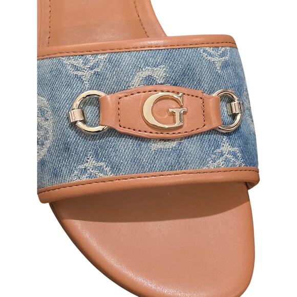 GUESS Hammi One Band with Logo and Hardware Flat Sandals Size 10 - Picture 6 of 10